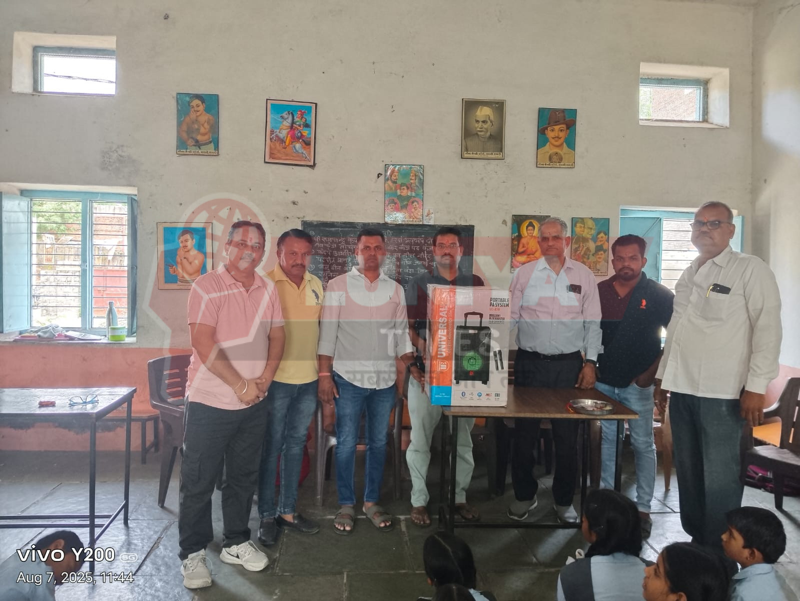 राजकीय बालिका उच्च प्राथमिक विद्यालय सादड़ी को मिला साउंड सिस्टम 1 IMG 20250808 WA00171