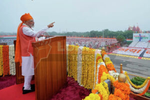 PM Modi on Stage for Speech in 15th August (स्वतंत्रता दिवस)