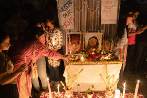 Protestors involved in protest march for R.G. Kar Hospital Rape and Murder 2024 at Kolkata 08