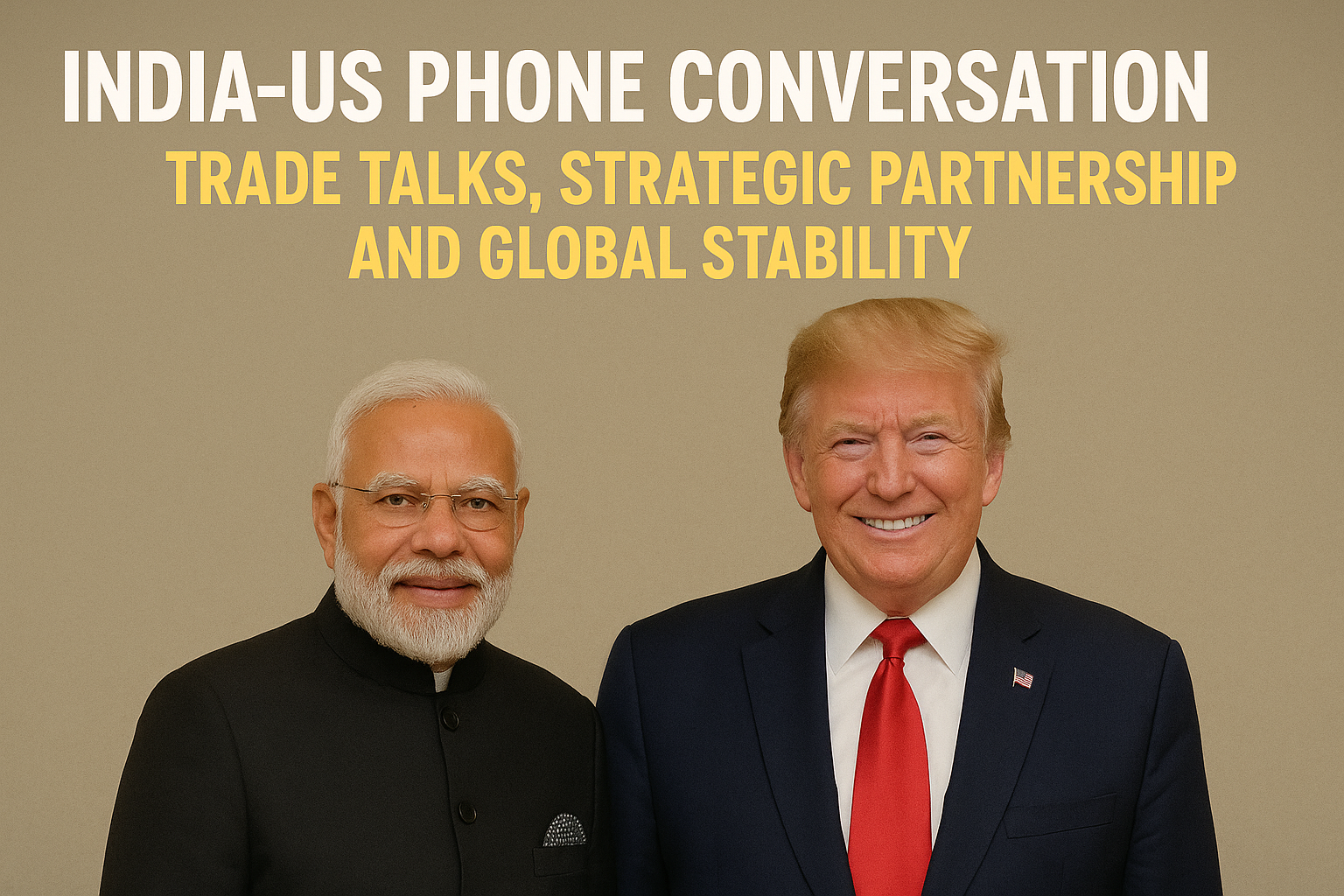 Phone Conversation between Narendra Modi and Donald Trump (मोदी)