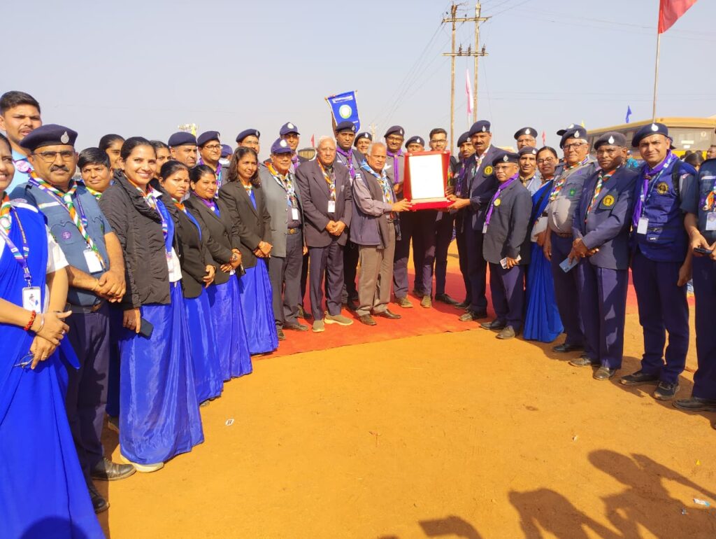 राष्ट्रीय जंबूरी में राजस्थान का परचम, पाली के बैंड दल ने रचा इतिहास, चीफ नेशनल कमिश्नर शील्ड पर किया कब्जा 4 IMG 20260115 WA0037