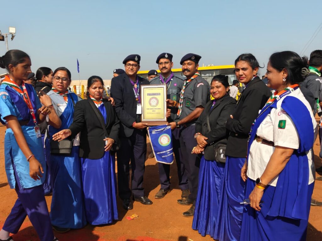 राष्ट्रीय जंबूरी में राजस्थान का परचम, पाली के बैंड दल ने रचा इतिहास, चीफ नेशनल कमिश्नर शील्ड पर किया कब्जा 3 IMG 20260115 WA0043