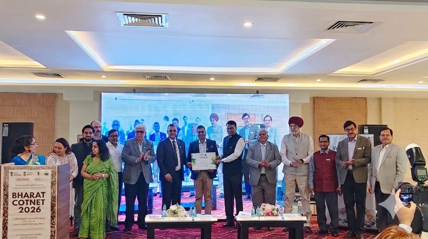 भारत कॉटननेट 2026: टिकाऊ कपास मूल्य श्रृंखला के लिए सहयोग पर मंथन, “कस्तूरी कॉटन गांव व मित्र” पहल का शुभारंभ 1 WhatsApp Image 2026 02 18 at 8.31.54 PM