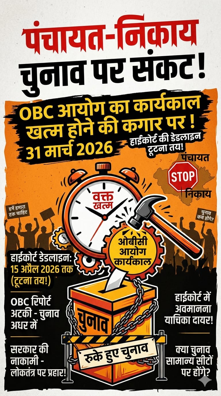OBC आयोग का कार्यकाल भी खत्म होने की कगार पर पंचायत-निकाय चुनाव पर संकटः हाईकोर्ट की डेडलाइन टूटना तय,? 1 WhatsApp Image 2026 03 30 at 12.19.38 PM