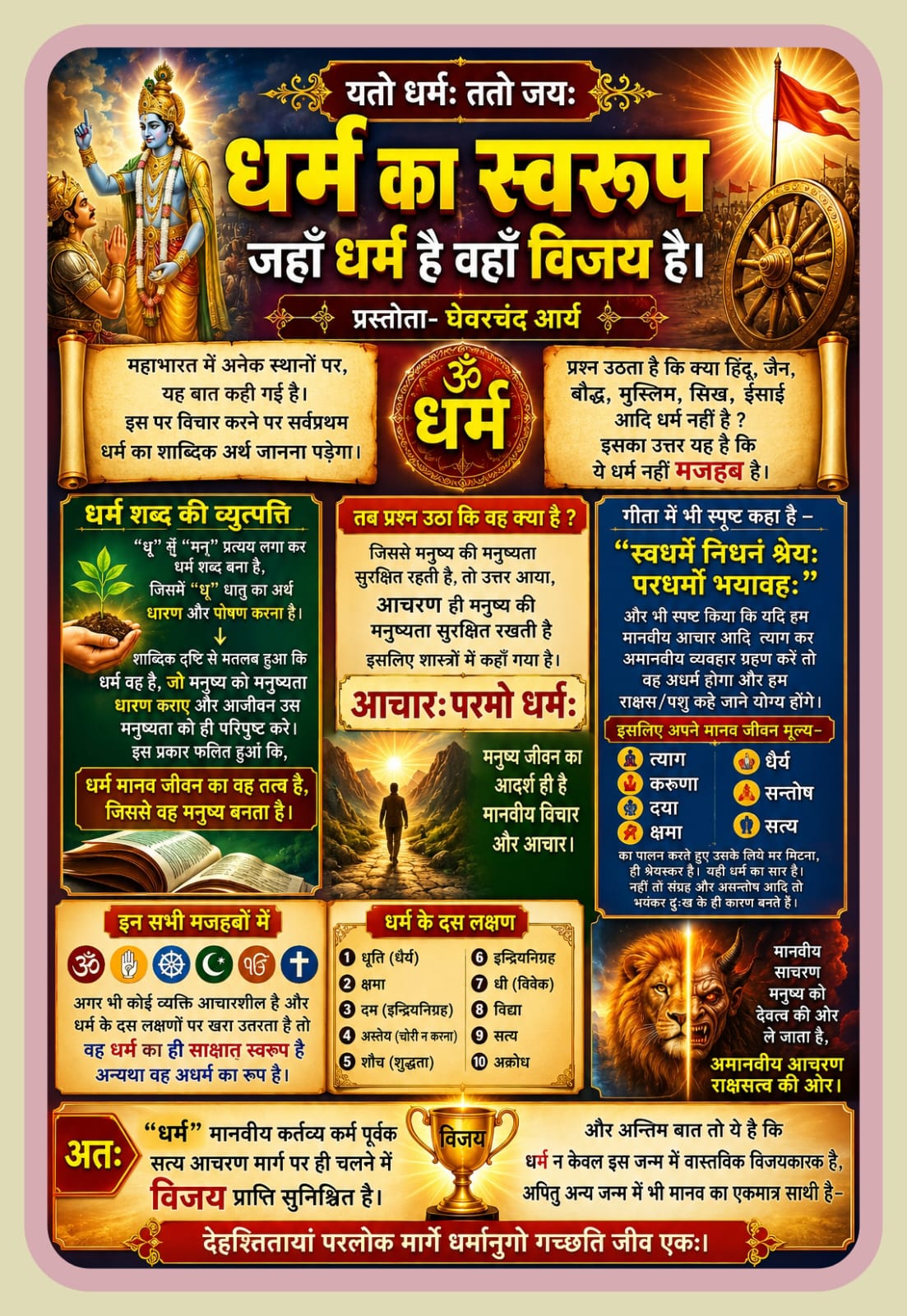 “यतो धर्मः ततो जयः” : धर्म के वास्तविक स्वरूप पर प्रकाश 1 WhatsApp Image 2026 05 19 at 8.10.43 AM